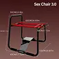 "OH" CHAIR W/ATTACHMENT BASE RED BLACK