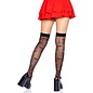 LEG AVENUE SPANDEX SHEER POLKA DOT CHERRY THIGH HIGH