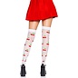 LEG AVENUE SPANDEX SHEER POLKA DOT CHERRY THIGH HIGH