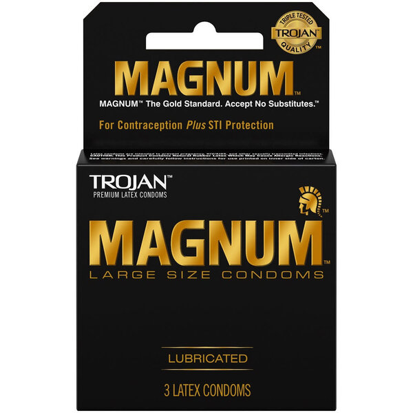 TROJAN CONDOM MAGNUM LARGE 3 PACK