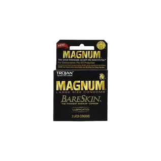 TROJAN CONDOM MAGNUM BARESKIN 3 PACK
