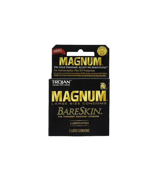 TROJAN CONDOM MAGNUM BARESKIN 3 PACK