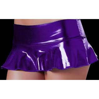 "O" HEAVENS SKIRT MINI METALLIC PURPLE ONE SIZE