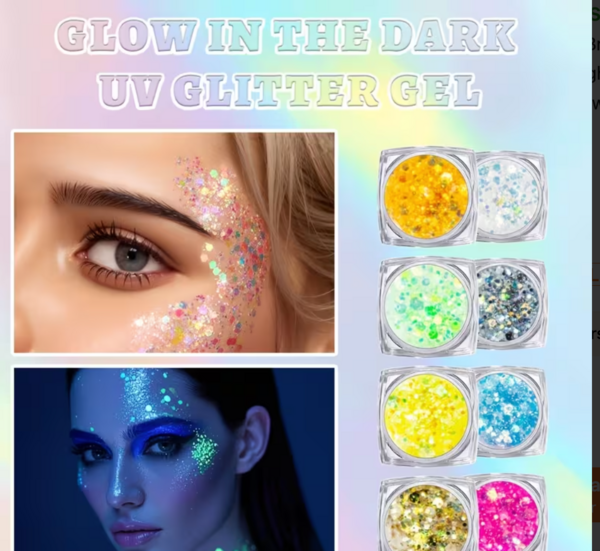 "O" HEAVENS GLITTER RAVE UV CHUNKY