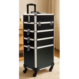 STORAGE BOX 4 IN 1 PORTABLE ROLLING BLACK