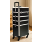 STORAGE BOX 4 IN 1 PORTABLE ROLLING BLACK