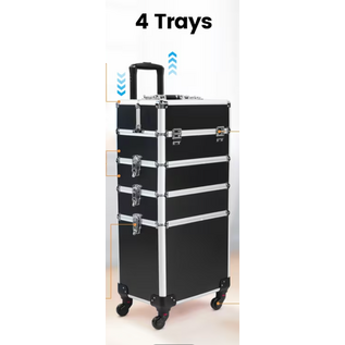 STORAGE BOX 4 IN 1 PORTABLE ROLLING BLACK