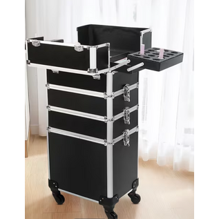 STORAGE BOX 4 IN 1 PORTABLE ROLLING BLACK