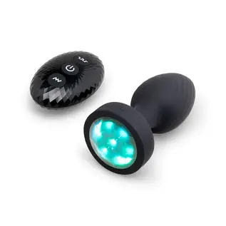 B-VIBE ANAL PLUG LIGHT-UP ROTATING BLACK