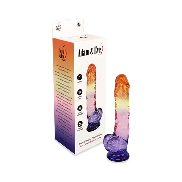 ADAM & EVE DILDO SUNRISE DREAMS 9.5" OMBRE