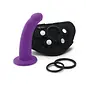 TOGETHER TOY TOGETHER TILT HARNESS & VIBRATING DILDO 7"