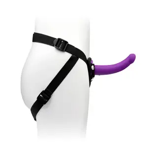 TOGETHER TOY TOGETHER TILT HARNESS & VIBRATING DILDO 7"