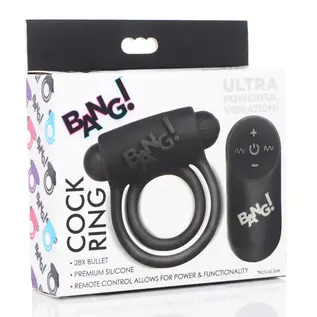 BANG! COCK RING DOUBLE RING W/REMOTE
