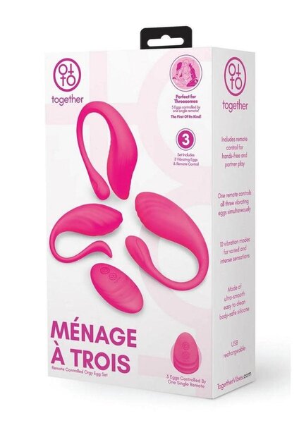 TOGETHER TOY TOGETHER EGG MENAGE A TROIS WITH REMOTE
