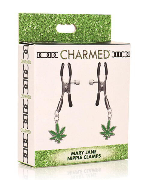 CHARMED NIPPLE CLAMPS POT LEAVES