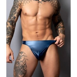 MALE POWER MENS THONG LYQUID ONYX 2.0 BLUE