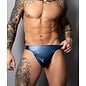 MALE POWER MENS THONG LYQUID ONYX 2.0 BLUE