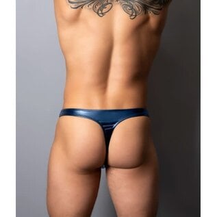 MALE POWER MENS THONG LYQUID ONYX 2.0 BLUE