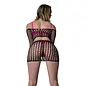 MAGIC SILK CROP TOP & SKIRT SEAMLESS BLACK ONE SIZE