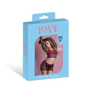 MAGIC SILK CROP TOP & SKIRT SEAMLESS BLACK ONE SIZE