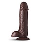 BLUSH DILDO COVERBOY THE MOVIE STAR CHOCOLATE 8"