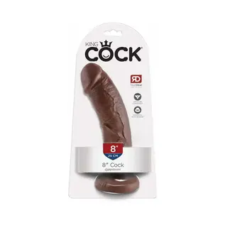 PIPEDREAM DILDO KING COCK CHOCOLATE 8"