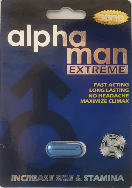 ALPHA MAN 3000 PILL IN STORE ONLY