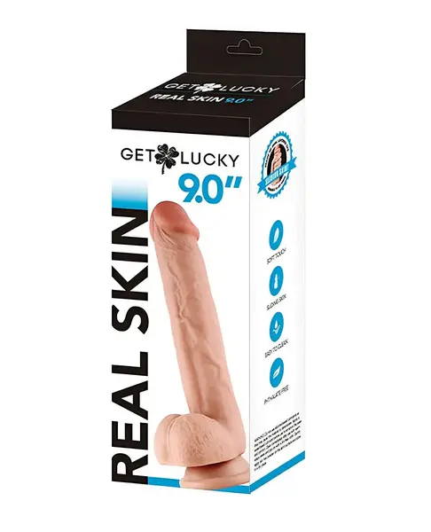 VIBEN DILDO GET LUCKY DUAL LAYER LIGHT 9"