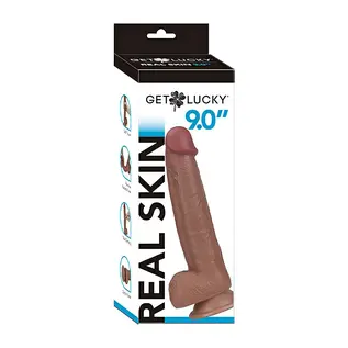 VIBEN DILDO GET LUCKY DUAL LAYER LIGHT 9"