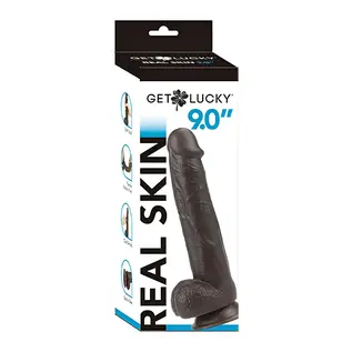 VIBEN DILDO GET LUCKY DUAL LAYER LIGHT 9"