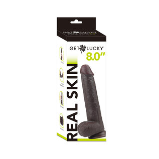 VIBEN DILDO GET LUCKY DUAL LAYER TAN 8"