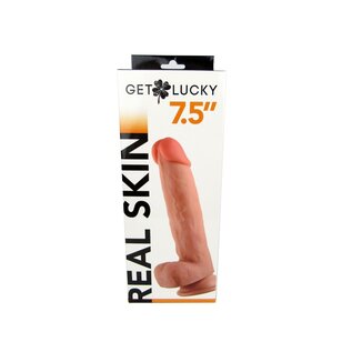 VIBEN DILDO GET LUCKY DUAL LAYER LIGHT 7.5"