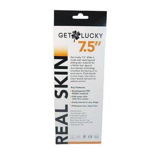 VIBEN DILDO GET LUCKY DUAL LAYER LIGHT 7.5"
