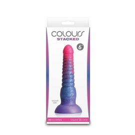 NS NOVELTIES DILDO COLOURS STACKED RIBBED