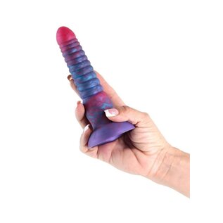 NS NOVELTIES DILDO COLOURS STACKED RIBBED RAINBOW 6"