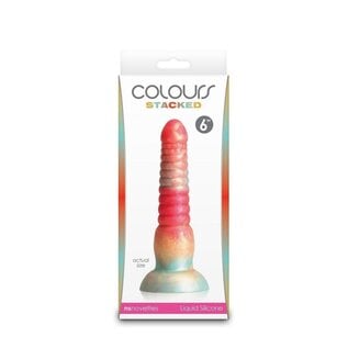 NS NOVELTIES DILDO COLOURS STACKED RIBBED