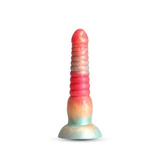 NS NOVELTIES DILDO COLOURS STACKED RIBBED RAINBOW 6"