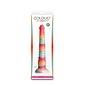 NS NOVELTIES DILDO COLOURS STACKED RIBBED RAINBOW 9"
