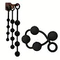 "O" HEAVENS STRING OF BEADS SILICONE BLACK