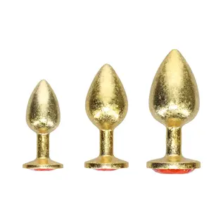 SHOTS ANAL PLUG SET OUCH MILIAN GOLD/RED