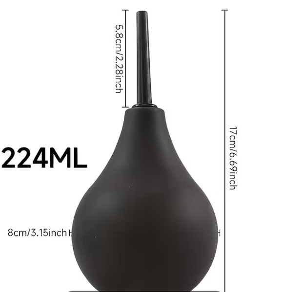 "O" HEAVENS TRAVEL DOUCHE LARGE 7.5 OZ BLACK