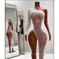 "O" HEAVENS BODYSTOCKING UV LEOPARD OS