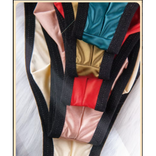 "O" HEAVENS MENS THONG SATIN VARIOUS LG