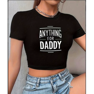 "O" HEAVENS CROP TOP ANYTHING FOR DADDY