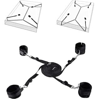 "O" HEAVENS BED RESTRAINTS BLACK