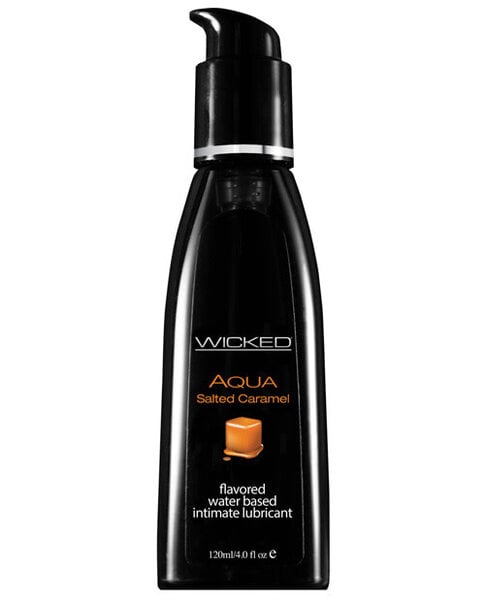 WICKED SENSUAL CARE WICKED LUBE FLAVORED SALTED CARAMEL 4 OZ