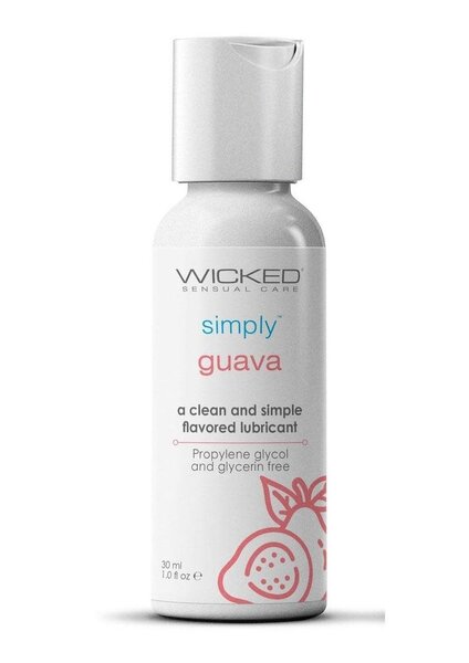 WICKED LUBE SIMPLY FLAVORED 1 OZ  GUAVA