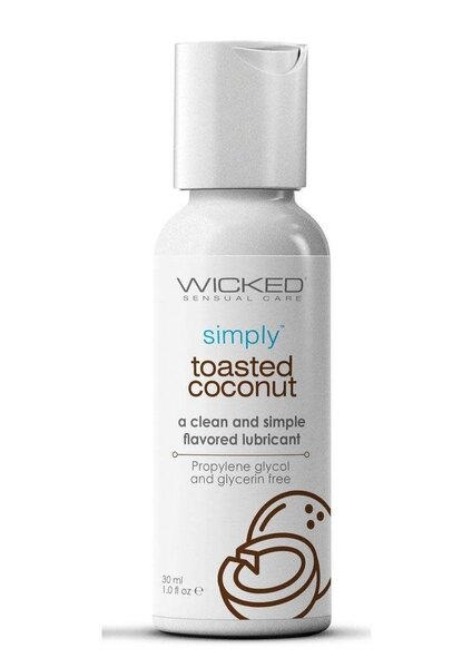 WICKED LUBE SIMPLY FLAVORED 1 OZ  TOASTED COCONUT