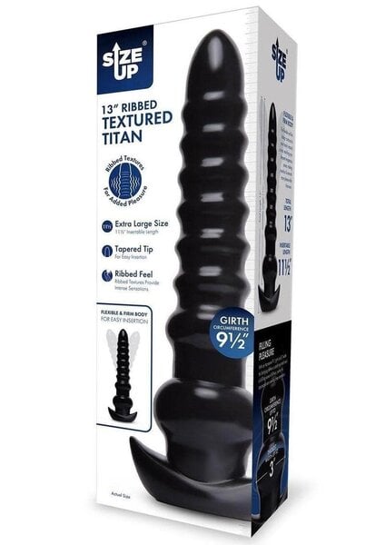 XGEN ANAL PLUG TITAN 13" BLACK