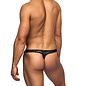 "O" HEAVENS B2G1F MENS SEXY THONG LACE  BLACK SMALL